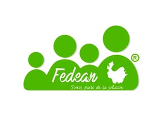 Fedean logo with green circles and white text, featuring Somos parte de tu solucion tagline