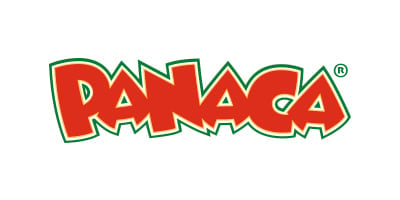 Panaga logo in red and yellow graffiti-style lettering with registered trademark symbol